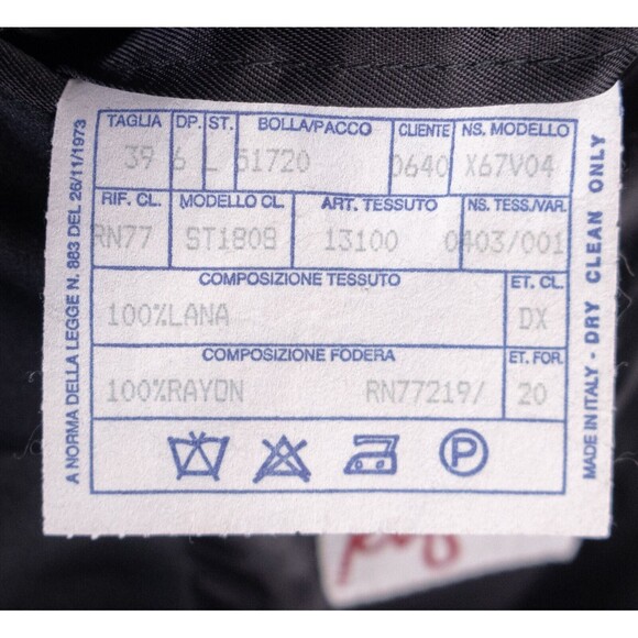 Vito Rufolo Blazer Jacket Men's Size 39-40L Made In Italy Black Solid Tuxedo - Picture 14 of 15